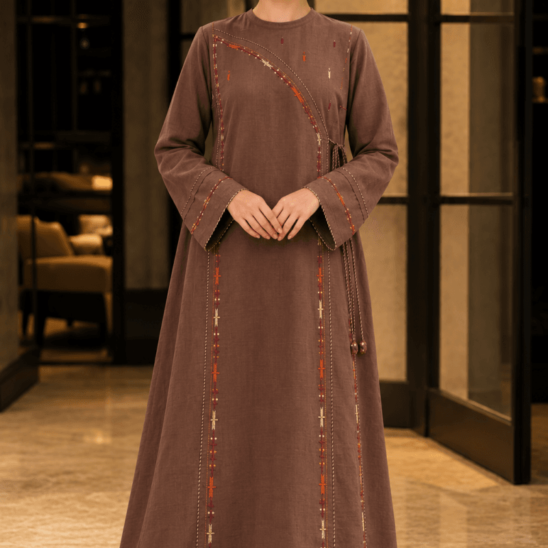 Terra Grace – Embroidered Linen Kurti