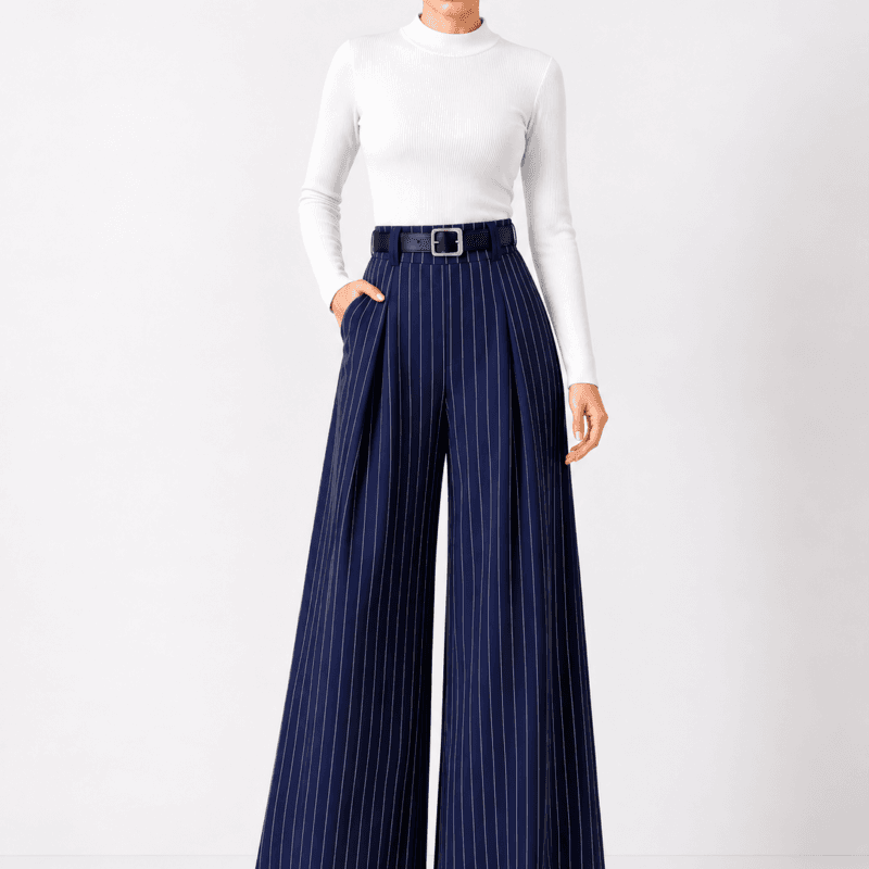Monarch Pinstripe Palazzo Trousers