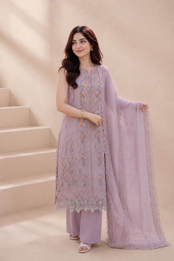 Lavender Dream-Embroidered Lawn 3-Piece | Unstitched