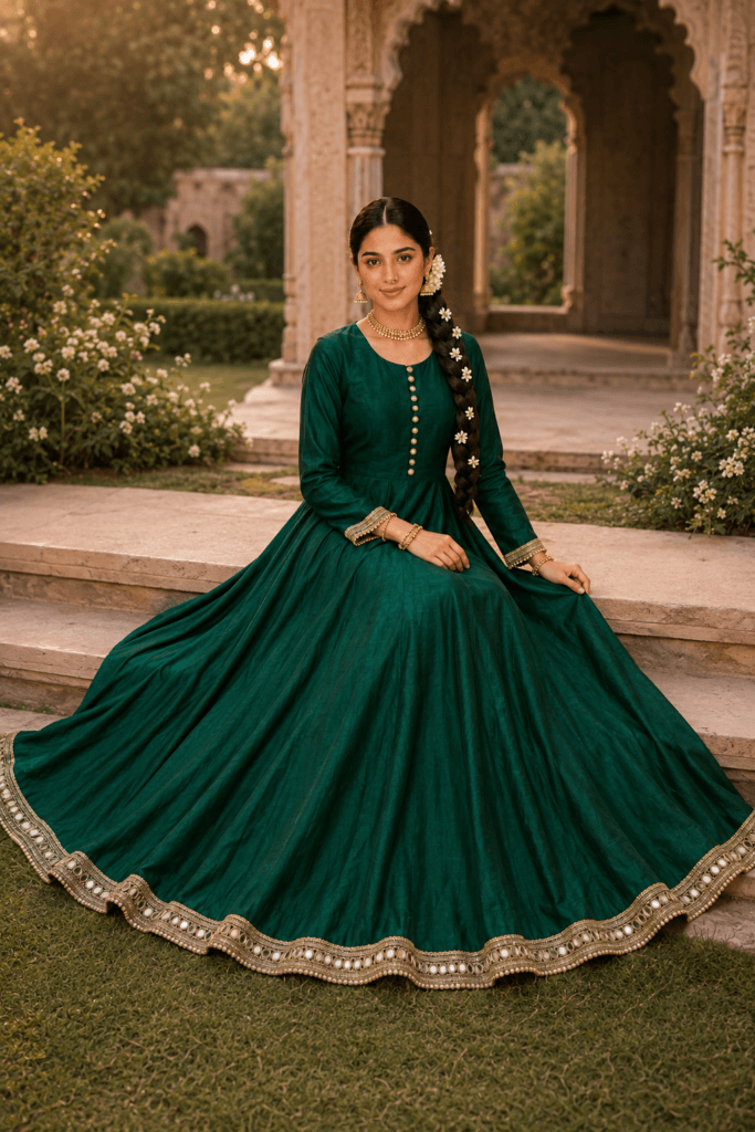 Emerald Noor Katan Anarkali