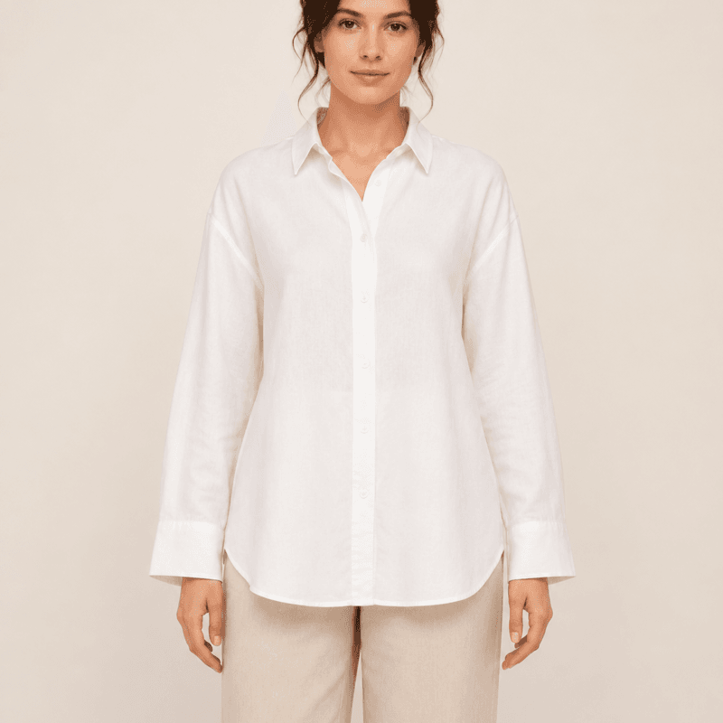 The Ivory Essential Linen Shirt