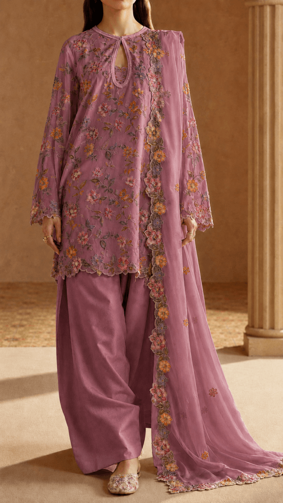 Falsa Bloom Organza Ensemble – 3 Piece