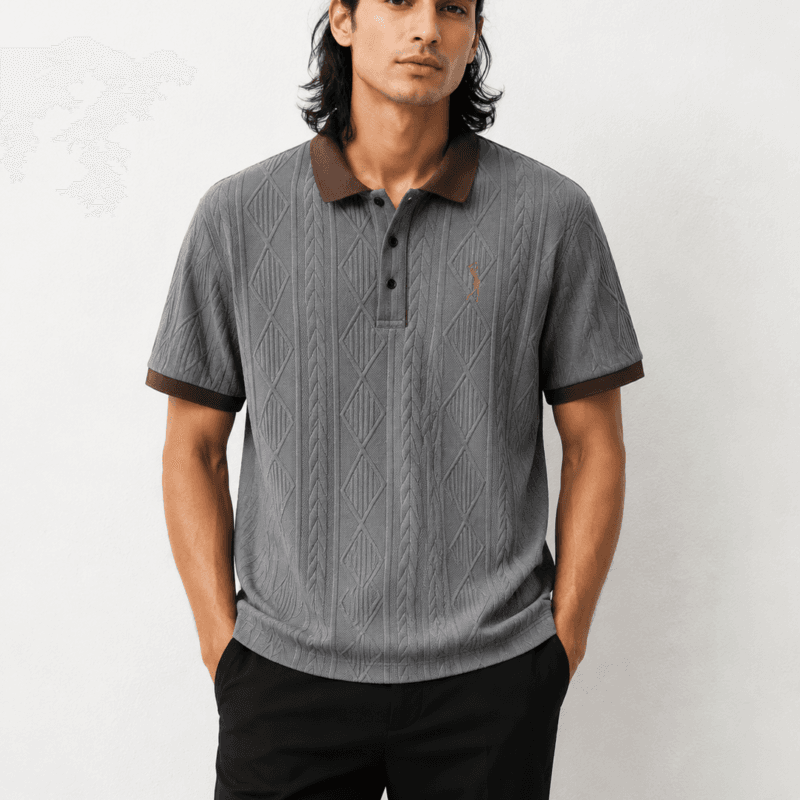 Slate Heritage Textured Polo