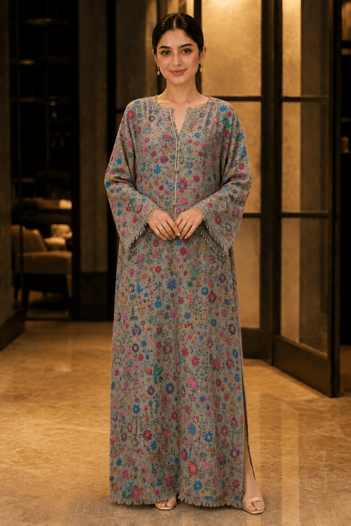 Faranah Bloom Embroidered Kaftan
