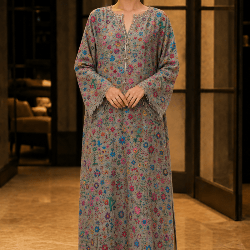 Faranah Bloom Embroidered Kaftan