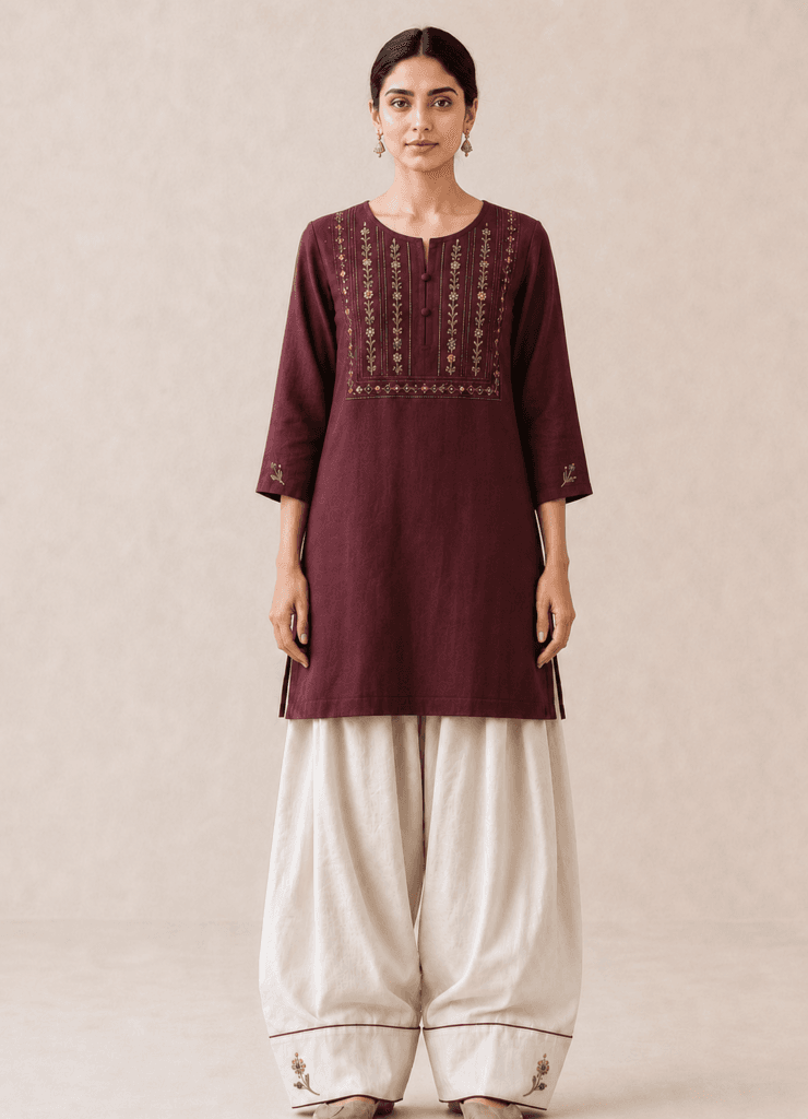 Ready-to-Wear Two-Piece Linen Co-Ord