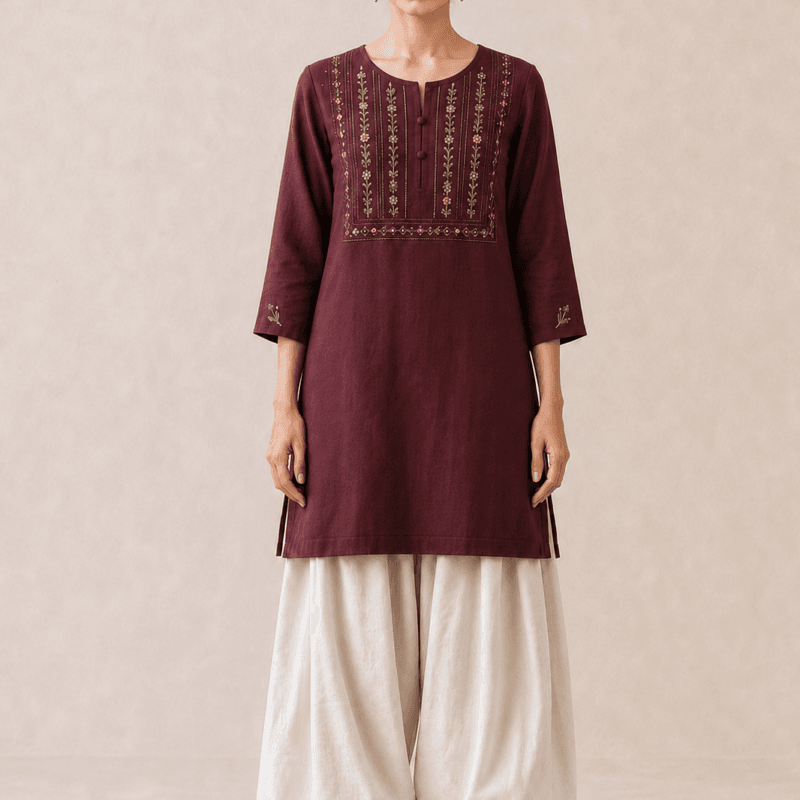 Ready-to-Wear Two-Piece Linen Co-Ord